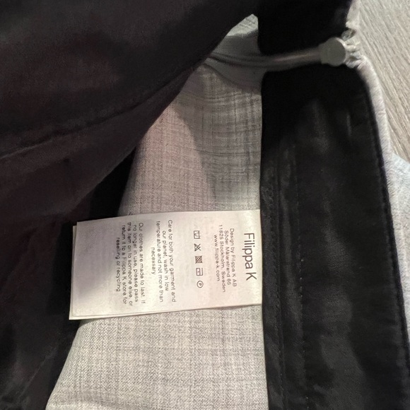 Filippa K Light Gray Pants Stretch Wool Blend Bootcut leg Sz M - Picture 6 of 8